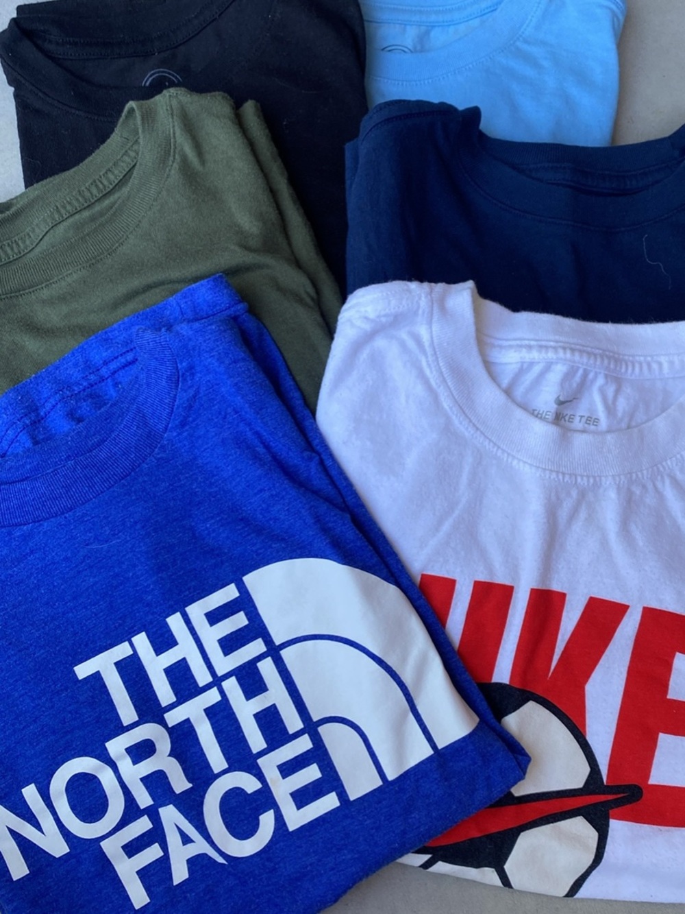 The North Face Kids Blue Logo Graphic Tee
